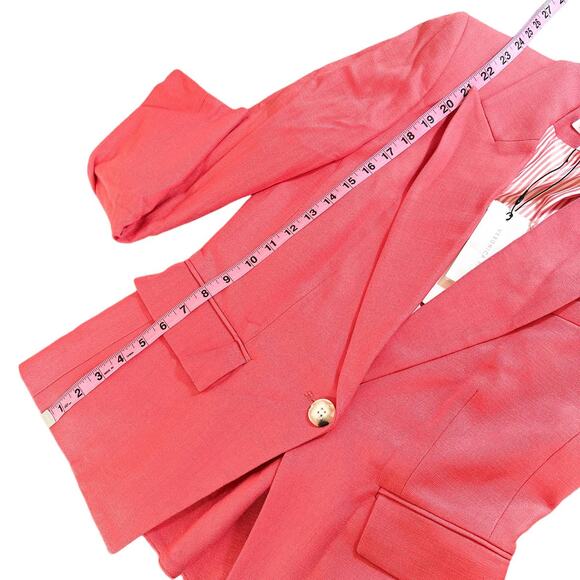 Veronica Beard NEW Danielle Dickey Blazer Single Button Jacket Melon Pink 2 - Picture 13 of 15